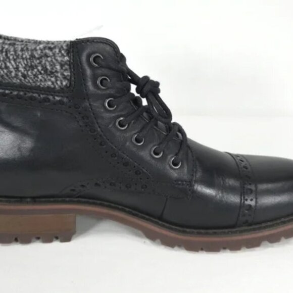 NWOB LA MILANO THOMAS GENUINE LEATHER Cap Toe Lace Up Casual Oxford Boots B51573 main image 10